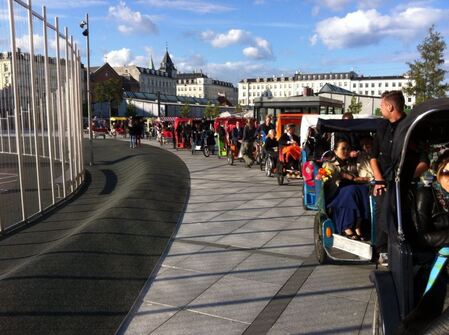 Rickshaws in Copenhagen